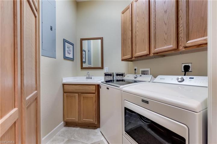 In-unit laundry room