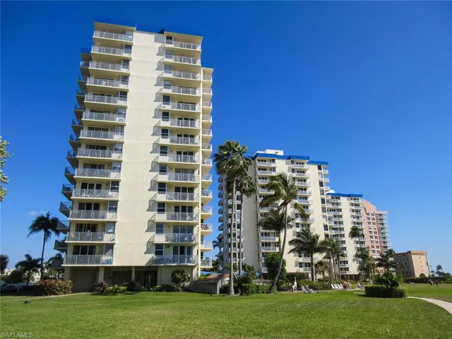View of Estero Beach and Tennis Club from the beach side