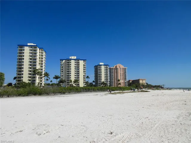 View of Estero Beach and Tennis Club from the beach side