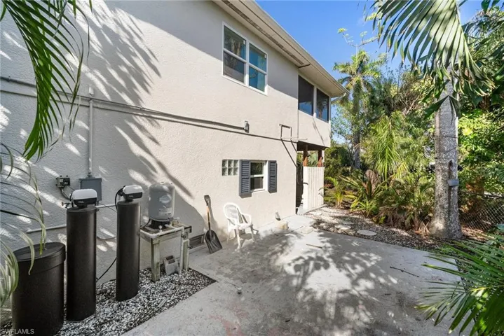 Rear view of house with a patio area