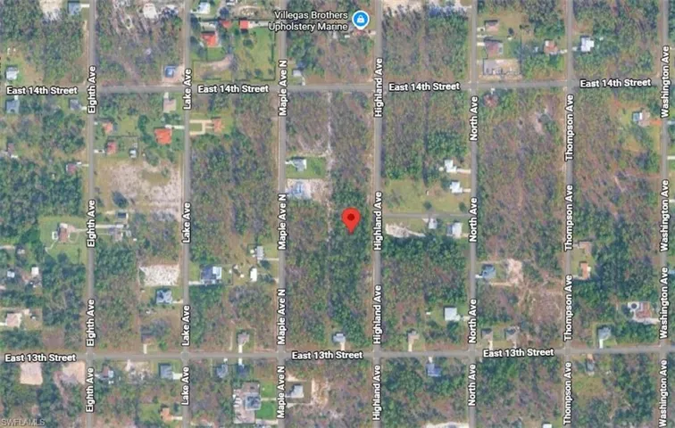 Aerial map of property and surrounding area