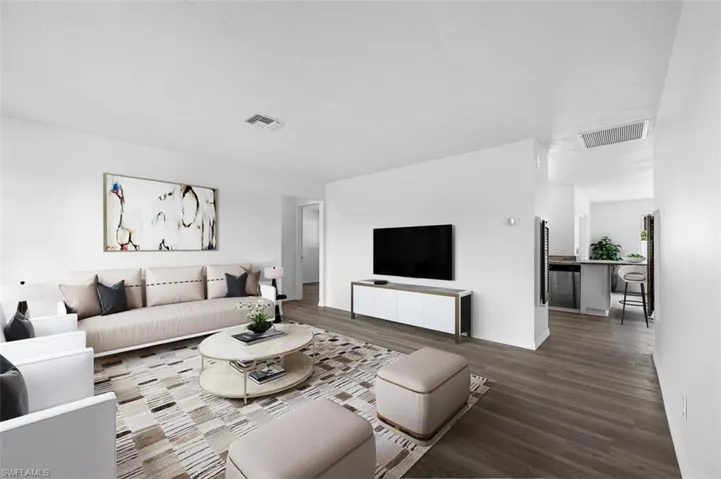 Virtually Staged  Front Living Room