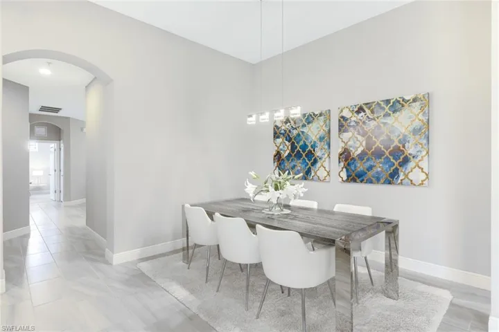 Spacious entry hallway.