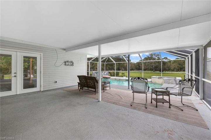 A substantial 21' x 20' outdoor space under roof, for those rainy days