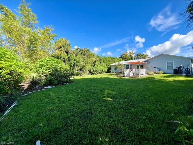 View of backyard