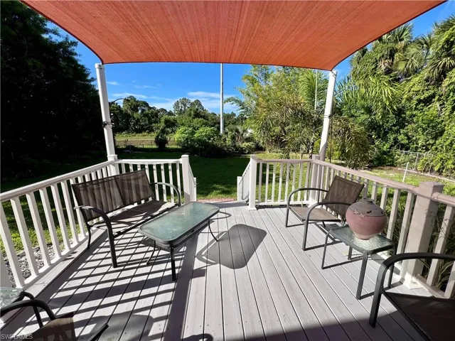 View of deck