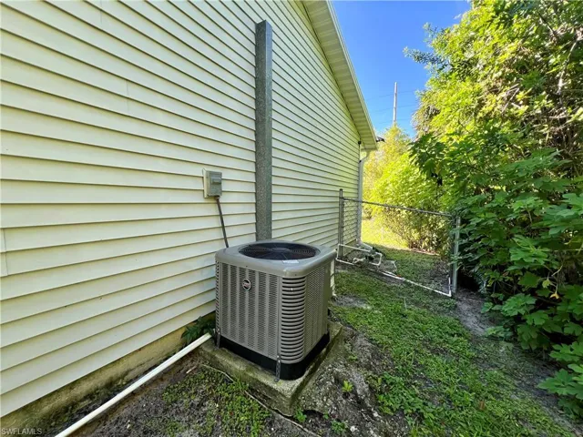 Exterior details with central AC unit 2021.