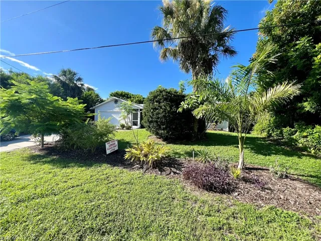 View of landscaped front yard