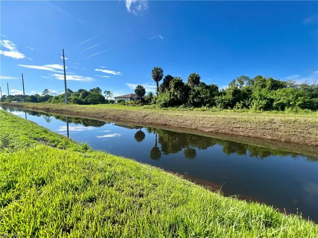 View of canal in rear