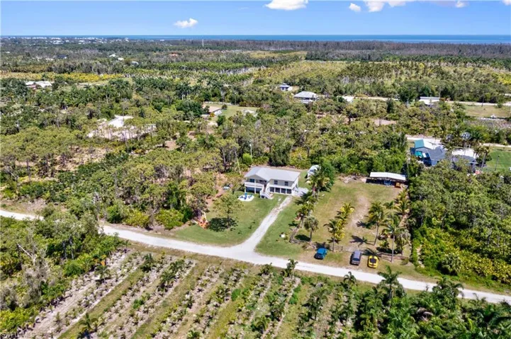 The home is located off a private road with wonderful access!  Pine Island is home to so many nurseries, retreats, beautiful homes and is comprised of Bokeelia, Greater Pine Island and St James City - lots of restaurants, easy access out the islands including Useppa, Boca Grande, Cayo Costa and more.