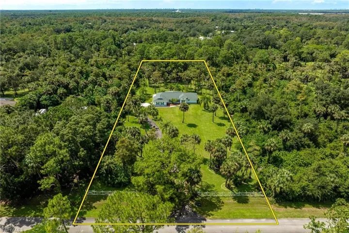 Birds eye view of property