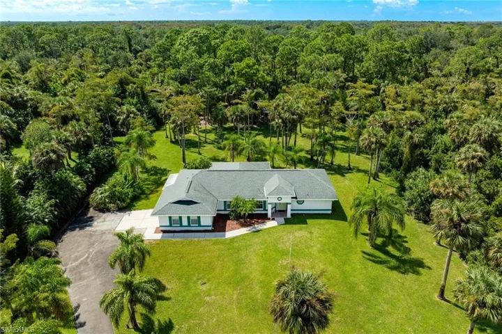 Birds eye view of property