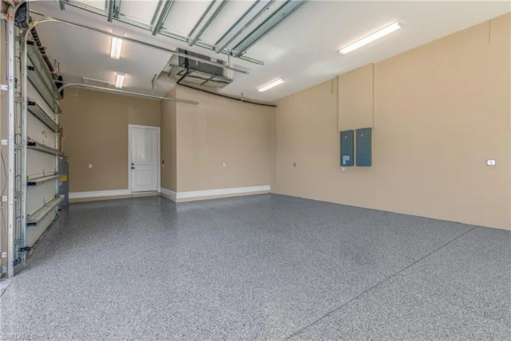 Garage with electric panel