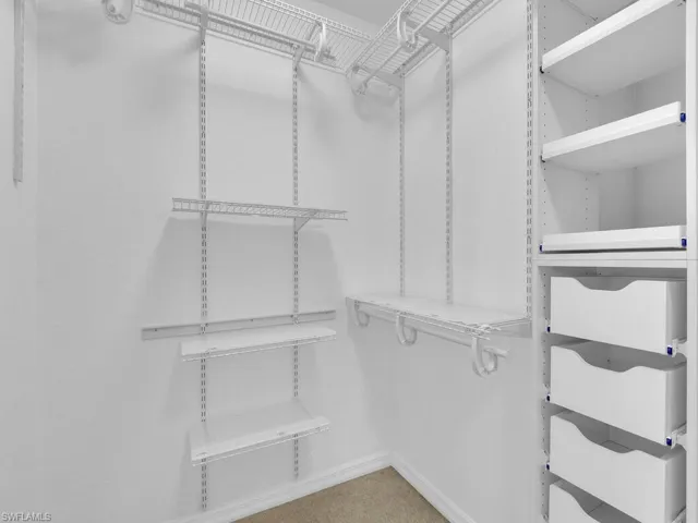 View of spacious closet