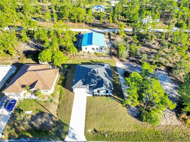 View from above of property