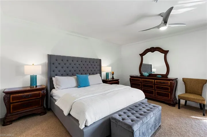 Spacious primary bedroom