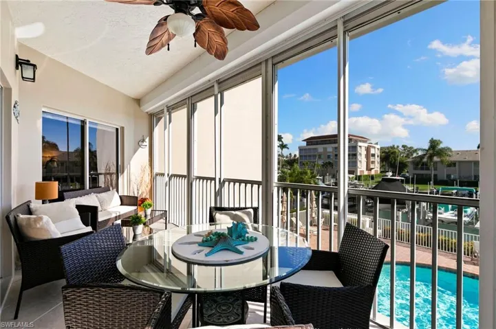 Electric shutters on the lanai