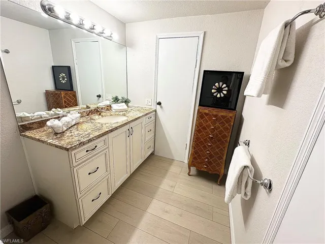 Bathroom featuring vanity