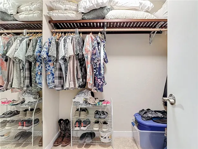 View of spacious closet