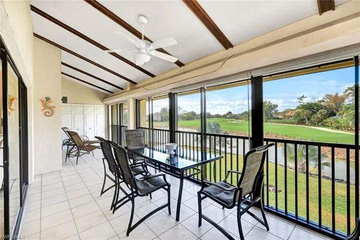 View II of the Large Lanai Showing Storage Closet