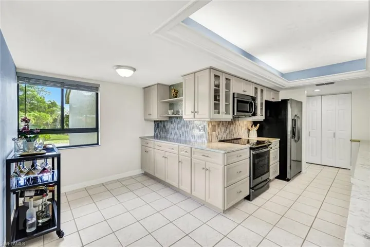 Breakfast Room with Counters for a Buffet or Coffee Bar