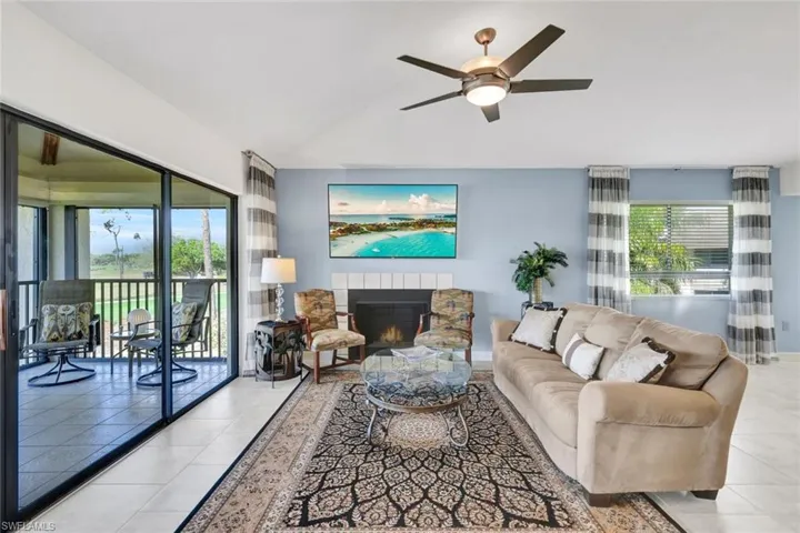 Great Room, Showing Wood Burning Fireplace