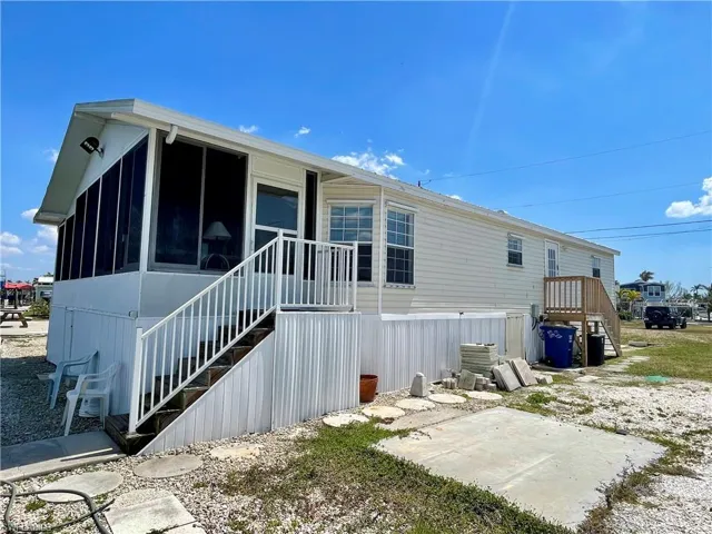 West side of home
