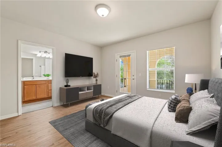 VIRTUALLY STAGED -15021 Auk Way Bonita Springs FL 34135- Owner's bedroom