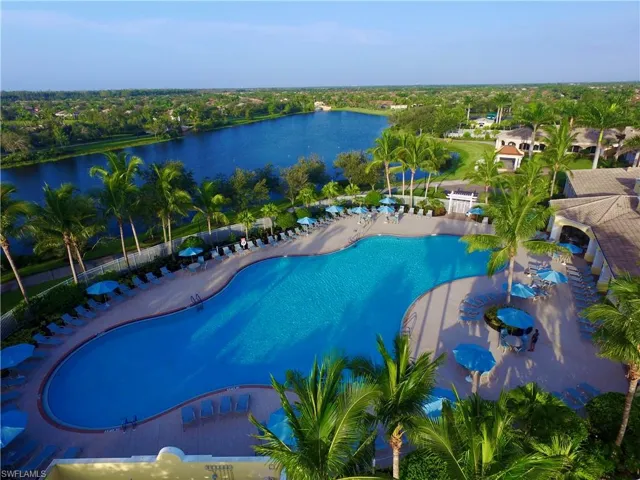 Lagoon style pool alongside the south community lake