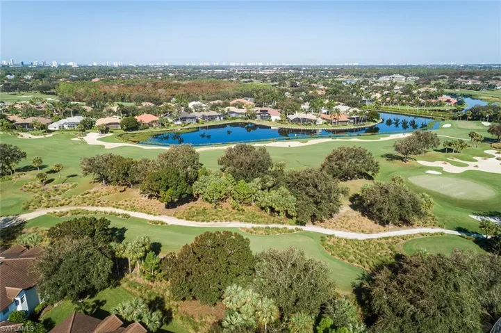 Aerial of golf course