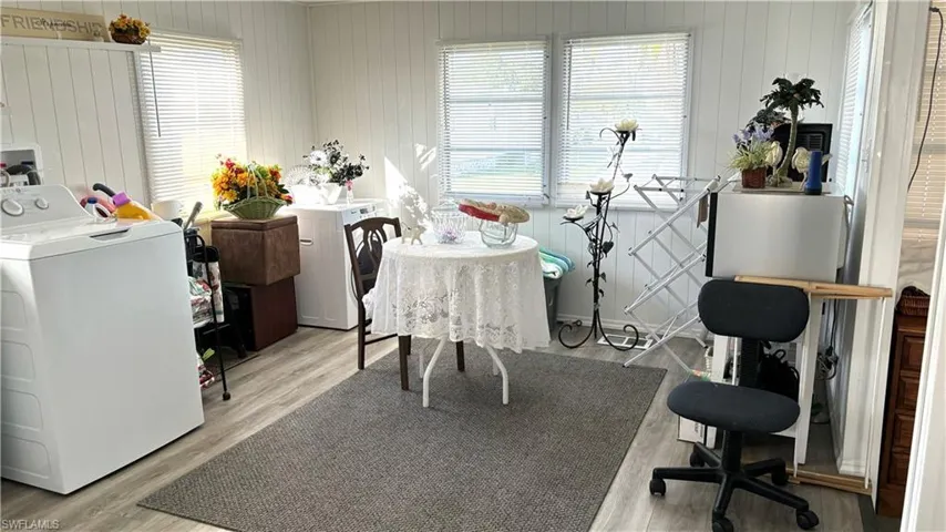 Plenty of room for a nice size table and chairs.
