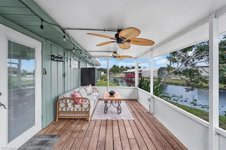 Screened patio