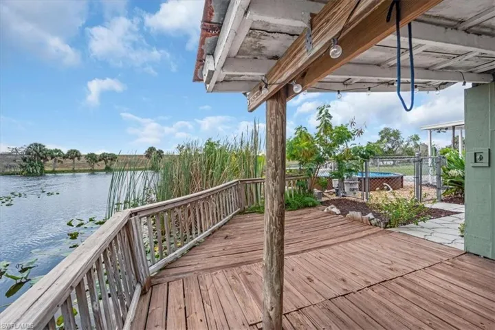 Covered fishing deck