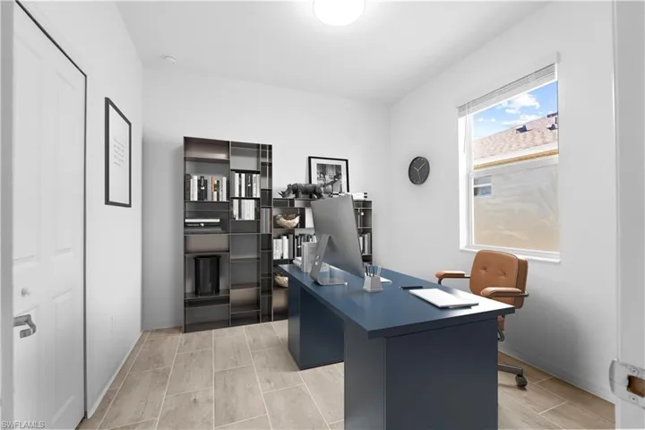 bedroom 1 set up as office
