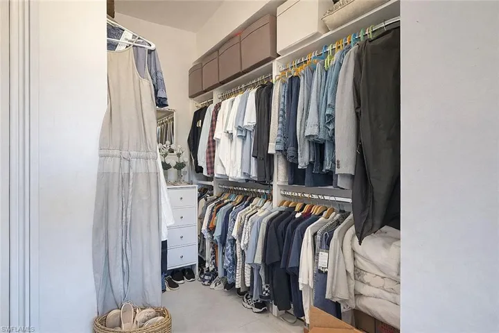 View of spacious closet