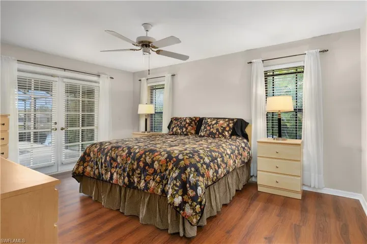 Master bedroom with water views
