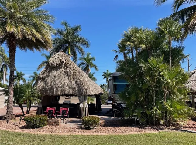 View of community with a gazebo