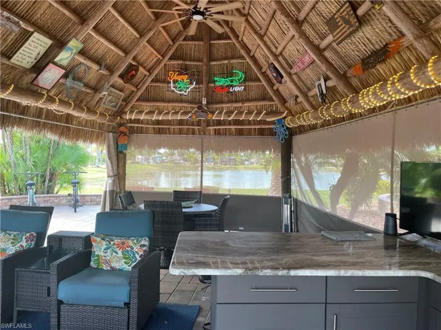 View of patio / terrace with a gazebo