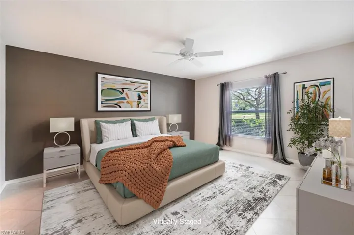 Virtually Staged Primary Bedroom