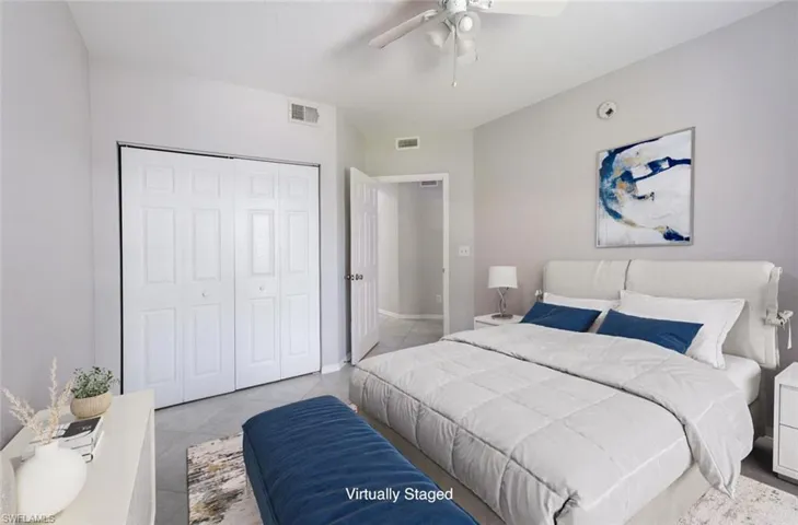 Virtually Staged Bedroom