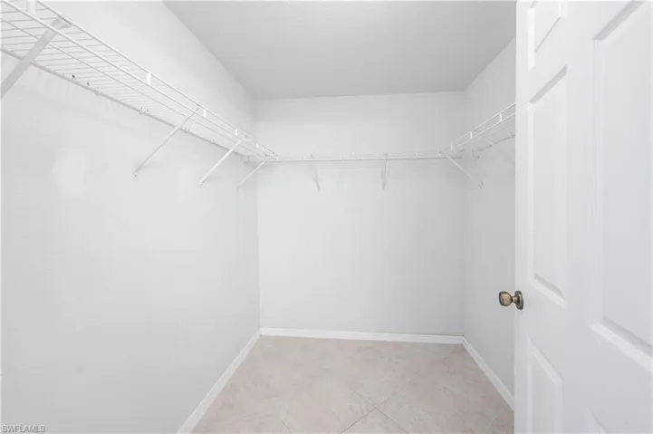 Primary walk in closet