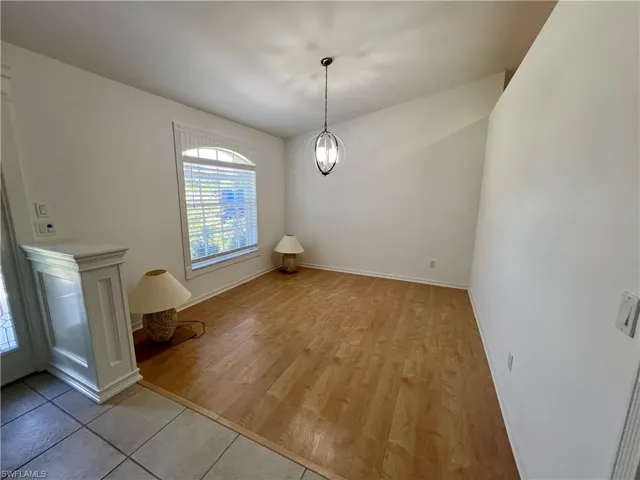 Unfurnished dining room