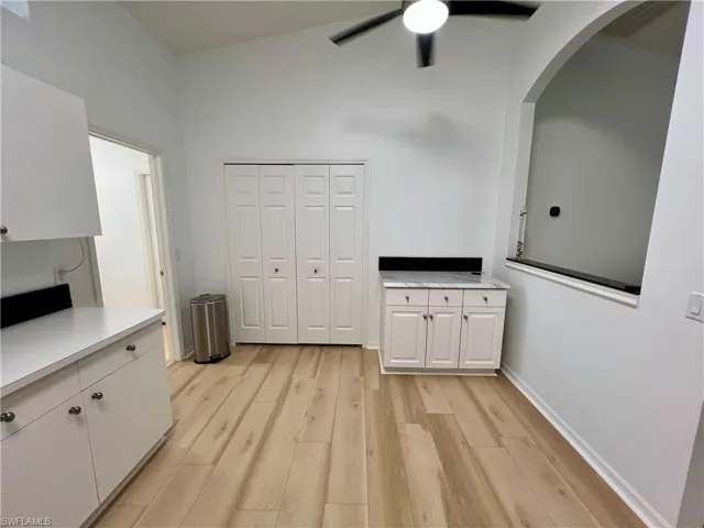 Eat in kitchen area with large pantry