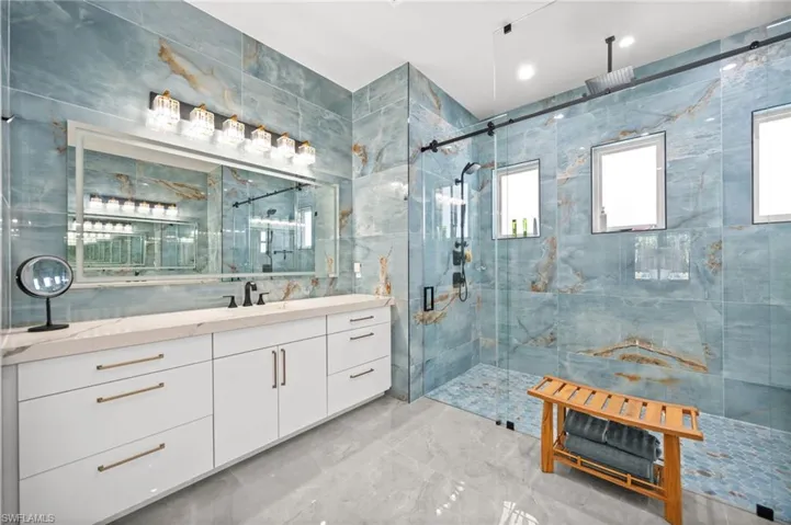 Primary bathroom can easily and affordably add a free standing bathtub.