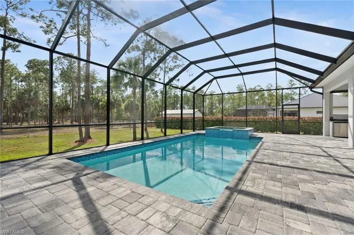 Sundeck area to the east of the pool