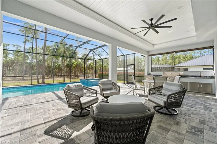 Relax and entertain in style by your sundrenched pool