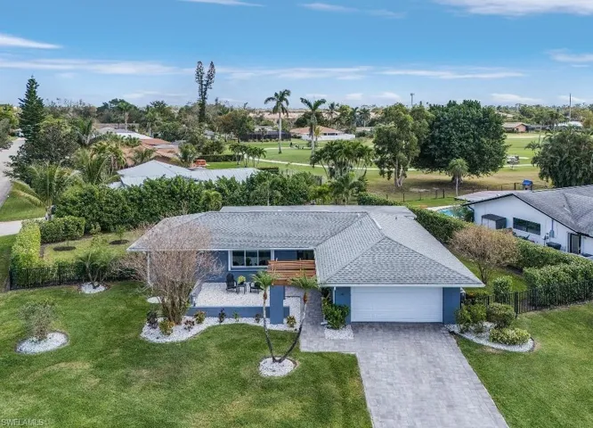 View from above of property