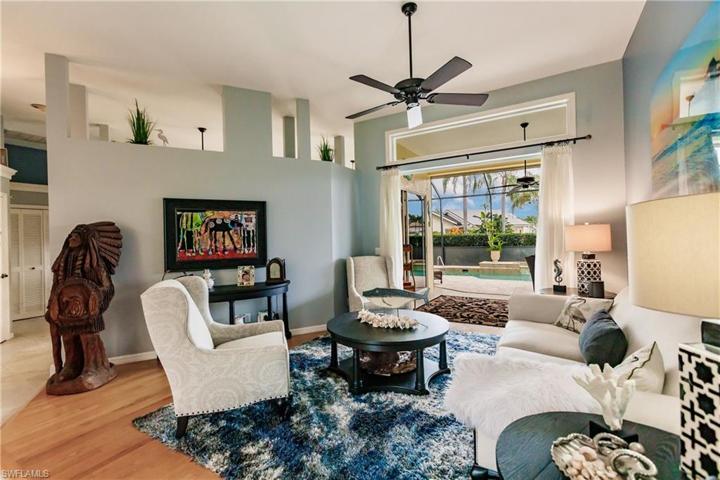 Formal Living area leading to outdoor/pool area