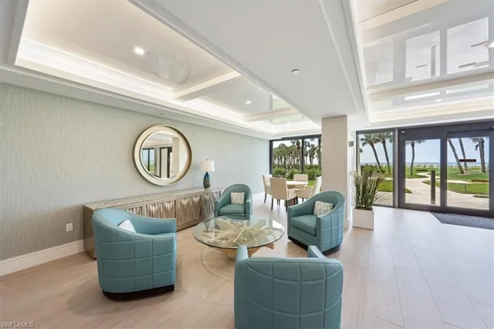 Lobby area of building