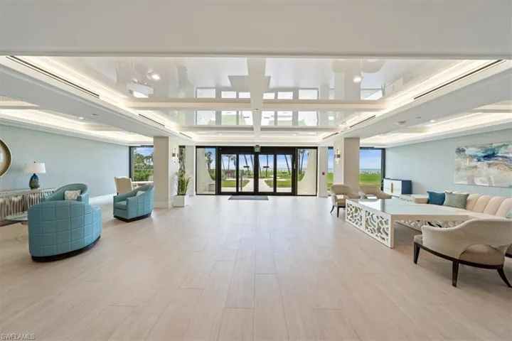 Lobby area of building